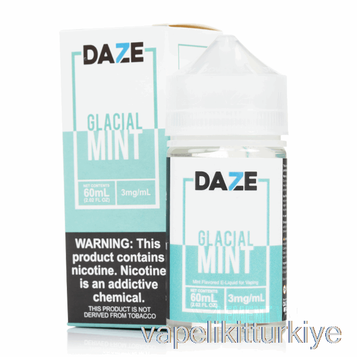 Vape Elektronik Sigara Glacial Mint - 7 Daze E-sıvı - 100ml 0mg